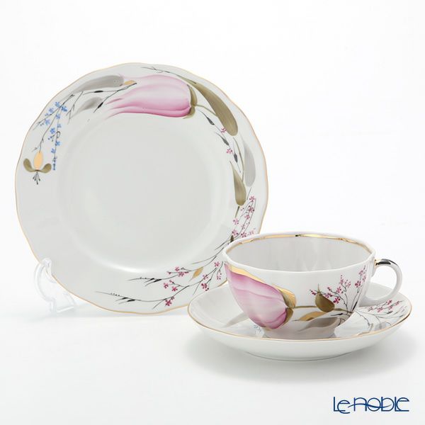 ロシア食器 インペリアル・ポーセリン チューリップ 3ピースセット