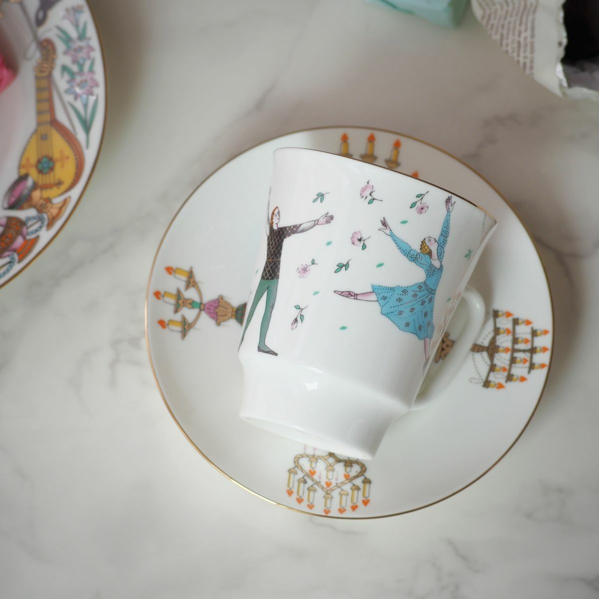 ロシア食器 インペリアル・ポーセリン バレエコレクション 3ピースセット ロミオとジュリエット
