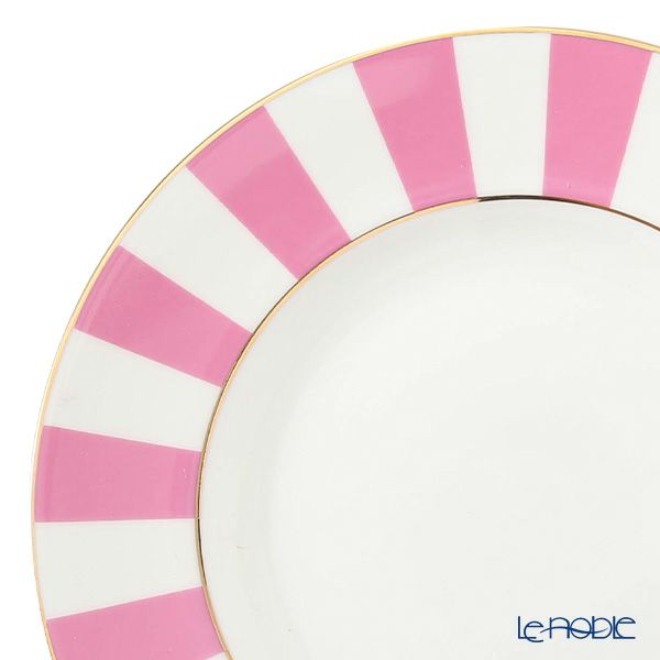 ロシア食器 インペリアル・ポーセリン インペリアルストライプ 3ピースセット ピンク 180ml