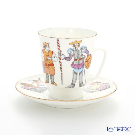 ロシア食器 インペリアル・ポーセリン バレエコレクション 3ピースセット ドン・キホーテ