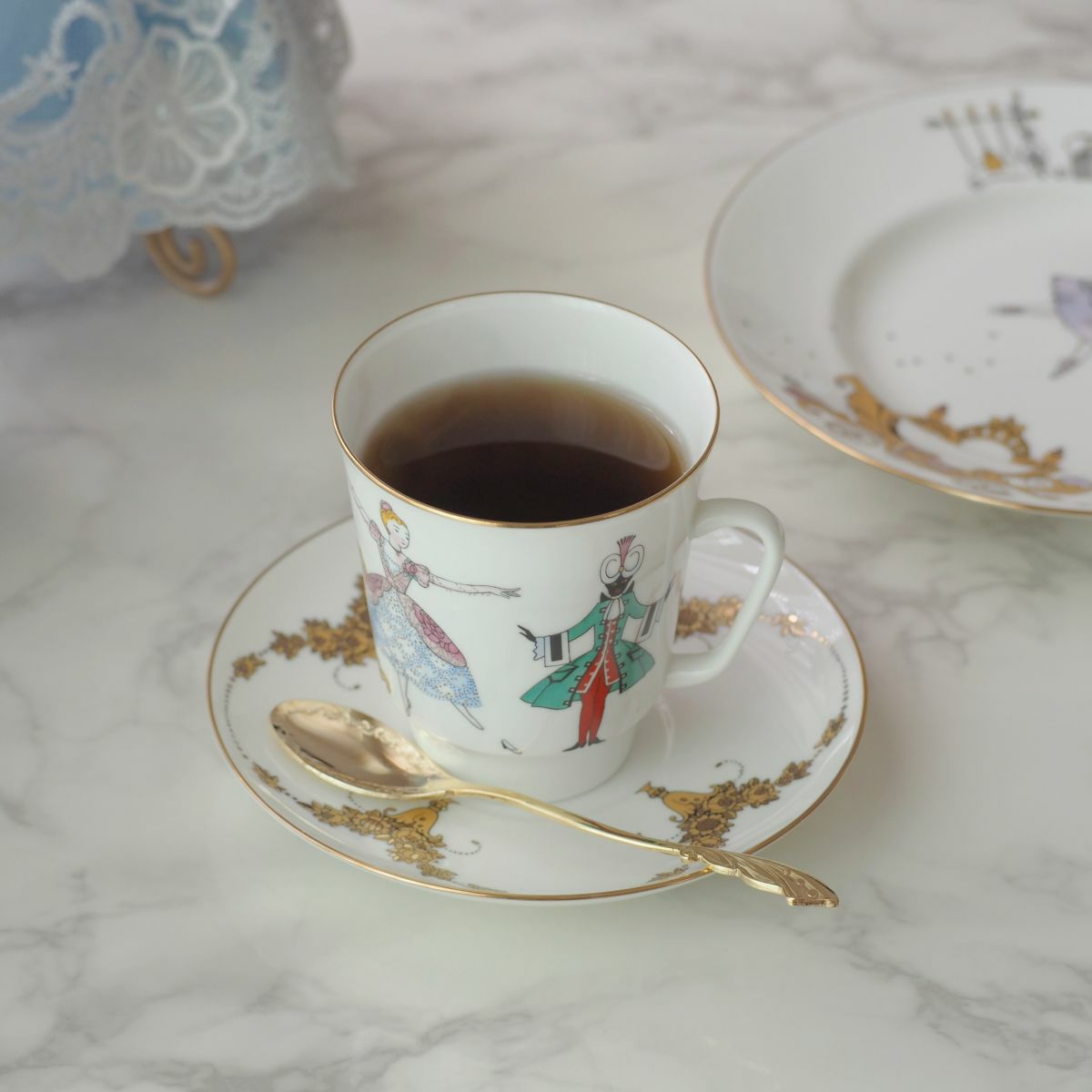 ロシア食器 インペリアル・ポーセリン バレエコレクション 3ピースセット シンデレラ