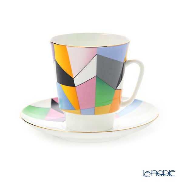 ロシア食器 インペリアル・ポーセリン ムーブメント ティーカップ＆ソーサー No.1 165ml