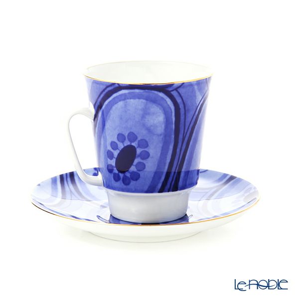 ロシア食器 インペリアル・ポーセリン ムード ティーカップ＆ソーサー エスノ（メイ） 165ml