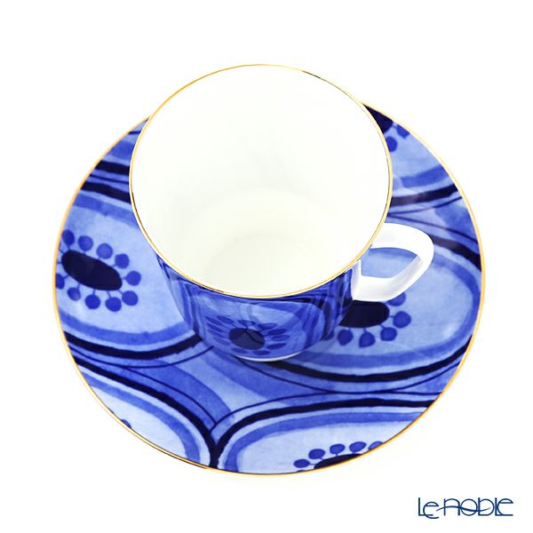 ロシア食器 インペリアル・ポーセリン ムード ティーカップ＆ソーサー エスノ（メイ） 165ml