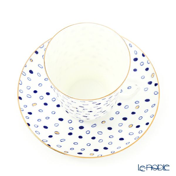 ロシア食器 インペリアル・ポーセリン ムード ティーカップ＆ソーサー グレア（メイ） 165ml