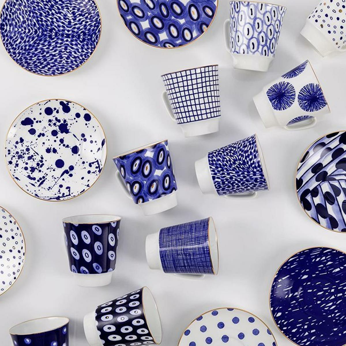 ロシア食器 インペリアル・ポーセリン ムード ティーカップ＆ソーサー ツウィード（メイ） 165ml