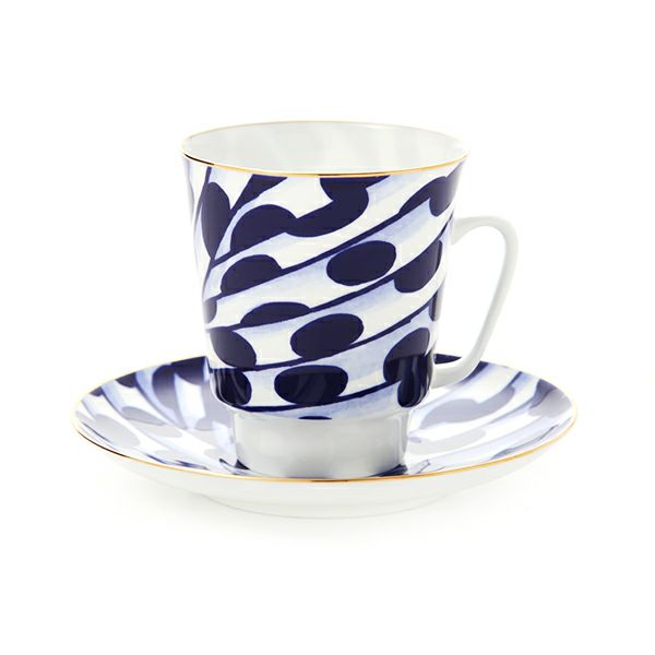 ロシア食器 インペリアル・ポーセリン ムード ティーカップ＆ソーサー メロディ（メイ） 165ml