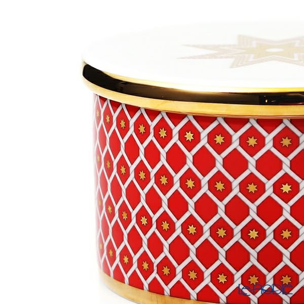 ロシア食器 インペリアル・ポーセリン スカーレット ジュエリーボックス