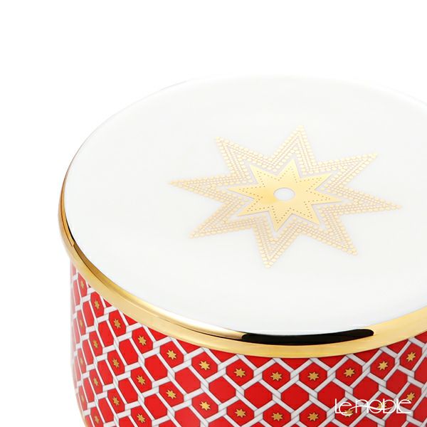 ロシア食器 インペリアル・ポーセリン スカーレット ジュエリーボックス