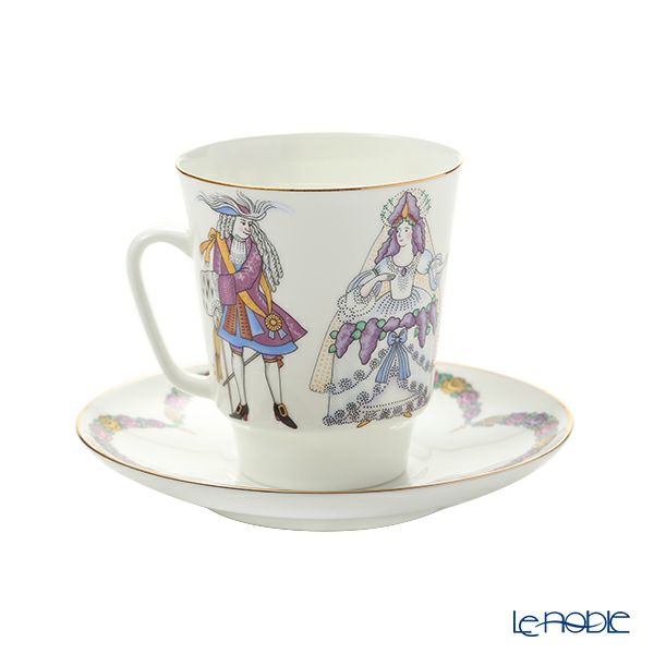 ロシア食器 インペリアル・ポーセリン バレエコレクション 3ピースセット 眠れる森の美女