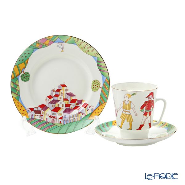 ロシア食器 インペリアル・ポーセリン バレエコレクション 3ピースセット チポリーノ