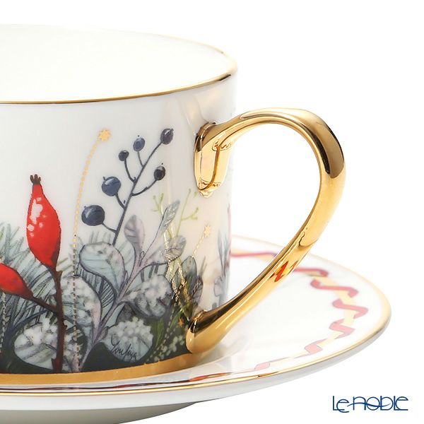 ロシア食器 インペリアル・ポーセリン カレンダー ティーカップ＆ソーサー 250ml