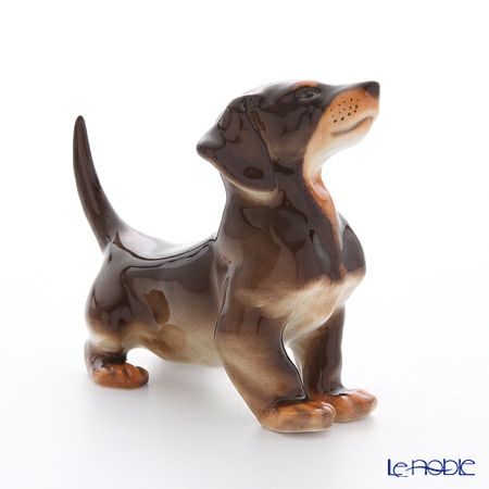 ロシア食器 インペリアル・ポーセリン フィギュリン ダックスフンド 11.4cm