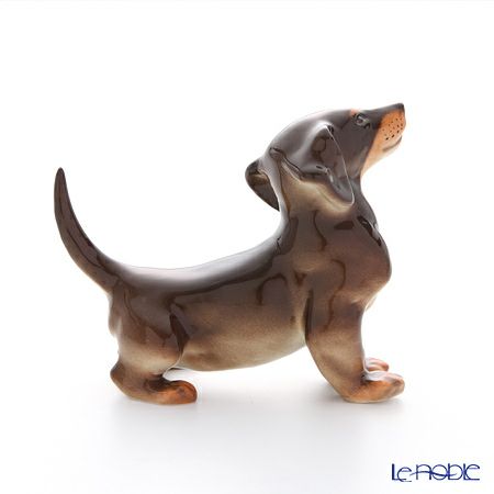 ロシア食器 インペリアル・ポーセリン フィギュリン ダックスフンド 11.4cm