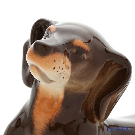 ロシア食器 インペリアル・ポーセリン フィギュリン ダックスフンド 11.4cm