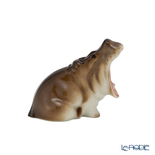 ロシア食器 インペリアル・ポーセリン フィギュリン カバ あくび