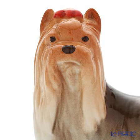 ロシア食器 インペリアル・ポーセリン フィギュリン ヨークシャーテリア 7.2cm