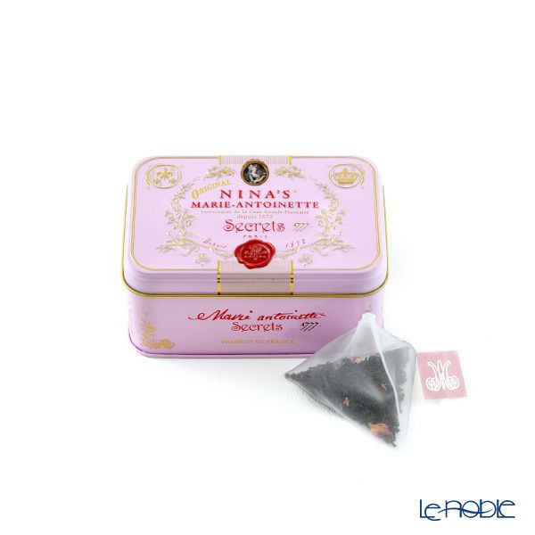 ニナス オリジナル マリーアントワネット セイロンフレーバーティー／紅茶 リンゴ＆バラ 10TB ティーバッグ缶 Royal box for tea
