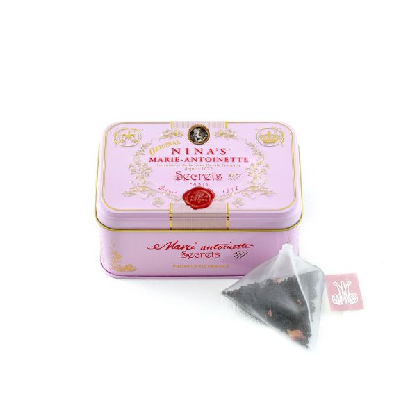 ニナス オリジナル マリーアントワネット セイロンフレーバーティー／紅茶 リンゴ＆バラ 10TB ティーバッグ缶 Royal box for tea