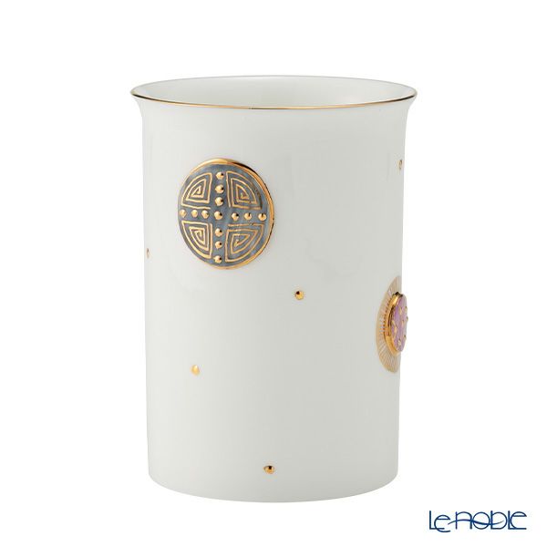 イエシア ジオメトリーゴールド マグカップ ピンク／グレイ 270ml