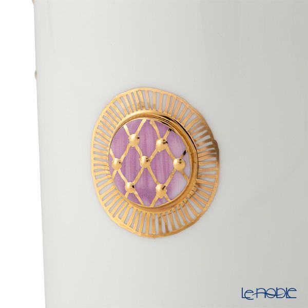 イエシア ジオメトリーゴールド マグカップ ピンク／グレイ 270ml