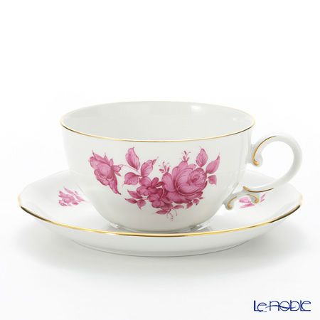 アウガルテン（AUGARTEN） マリアテレジア ピンク（50983） バラ ティーカップ＆ソーサー 250ml（062）