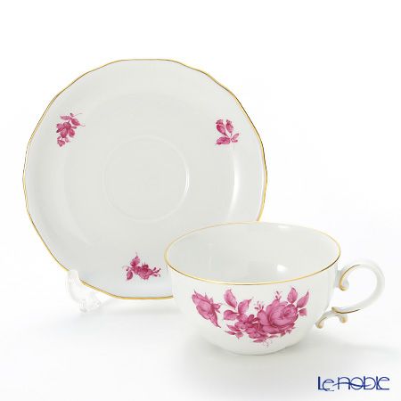 アウガルテン（AUGARTEN） マリアテレジア ピンク（50983） バラ ティーカップ＆ソーサー 250ml（062）
