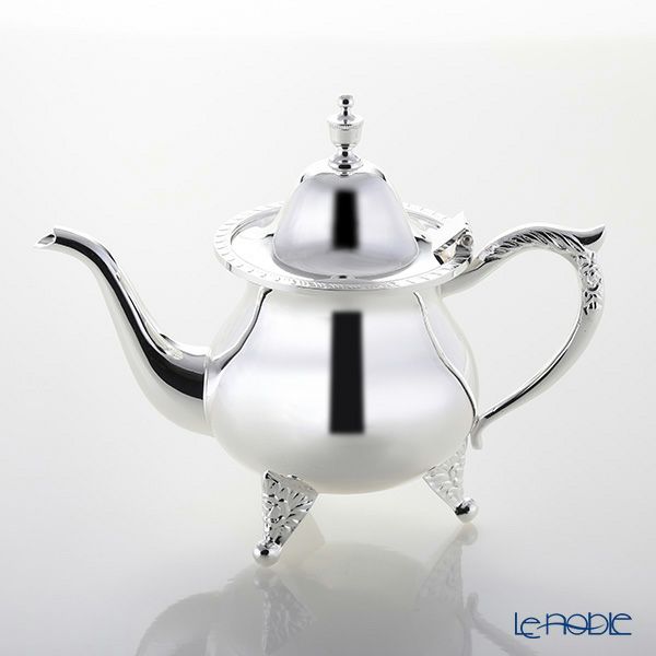 【洋白】早川シルバー 菊縁ローズ C0902 ティーポット 400ml（2人用）