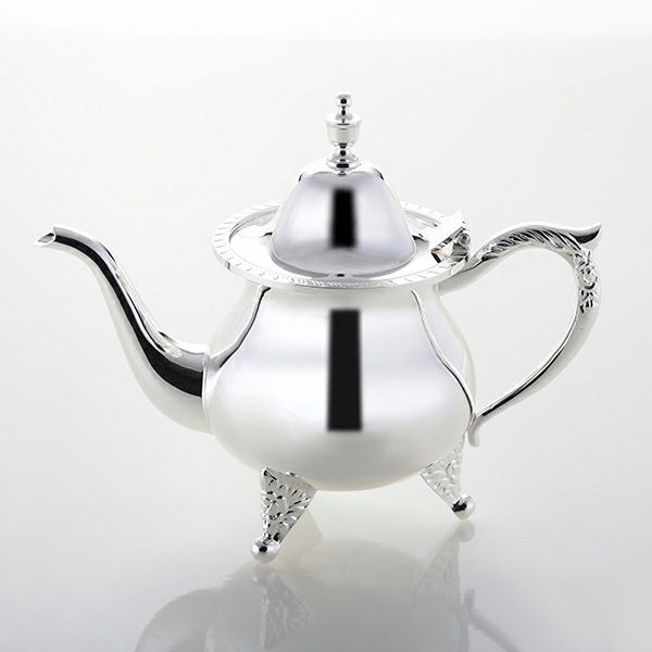 【洋白】早川シルバー 菊縁ローズ C0902 ティーポット 400ml（2人用）