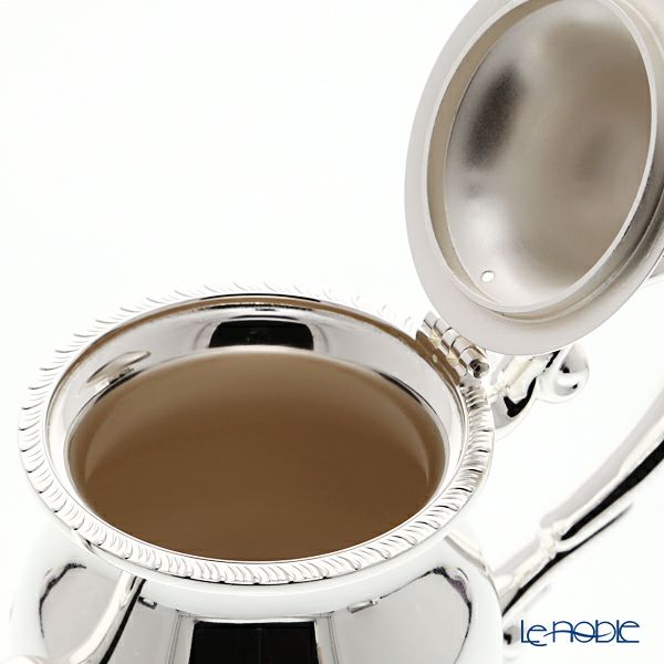 早川シルバー 菊縁ローズ C06-45 ティーポット 400ml（2人用）【ル・ノーブルオリジナル企画商品】