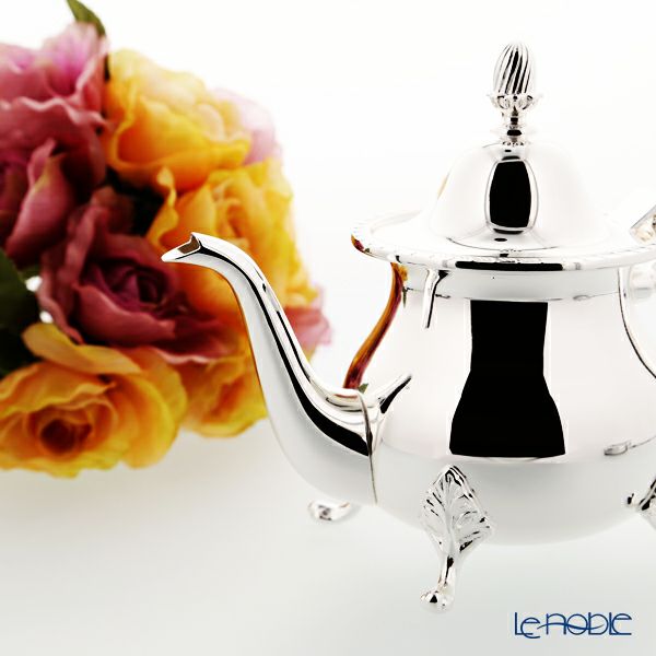 早川シルバー 菊縁ローズ C06-45 ティーポット 400ml（2人用）【ル・ノーブルオリジナル企画商品】