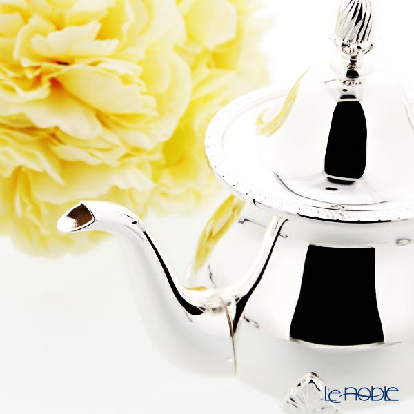 早川シルバー 菊縁ローズ C06-55 ティーセット（2人用）【ル・ノーブルオリジナル企画商品】