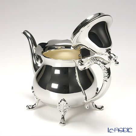 早川シルバー ローズ ティーポット 2人用 06-50【洋白】