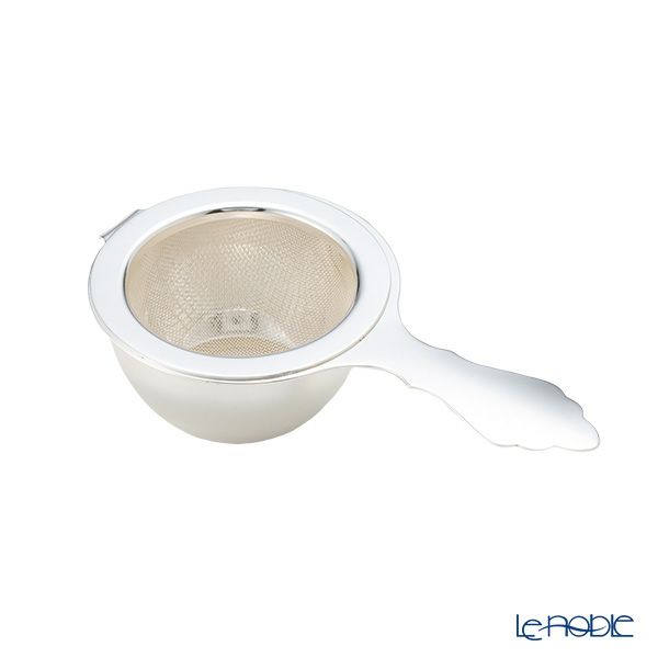 早川シルバー ティーストレーナー（網） 台付き C08-40【洋白】