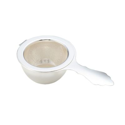 早川シルバー ティーストレーナー（網） 台付き C08-40【洋白