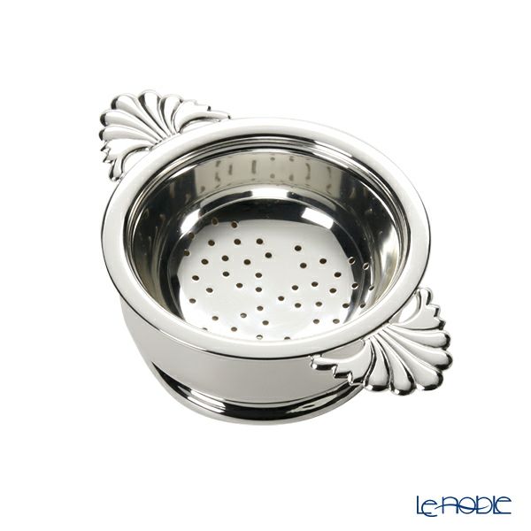 早川シルバー ティーストレーナー（両手） 台付き【洋白】