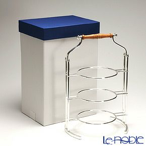 早川シルバー ハイティースタンド 3段 プレート 23cm用 19-10