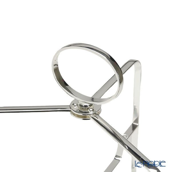 早川シルバー 折りたたみティースタンド シンプル 3段 プレート 23cm用 C19-30【洋白】