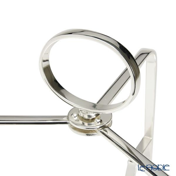 早川シルバー 折りたたみティースタンド シンプル 2段 プレート 23cm用 19-40【洋白】