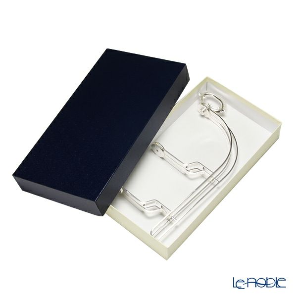 早川シルバー 折りたたみティースタンド シンプル 2段 プレート 23cm用 19-40【洋白】