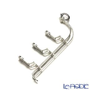 早川シルバー 折りたたみティースタンド デコ 3段 プレート 16cm用 19-60【洋白】