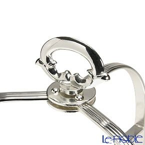 早川シルバー 折りたたみティースタンド デコ 2段 プレート 16cm用 19-70【洋白】