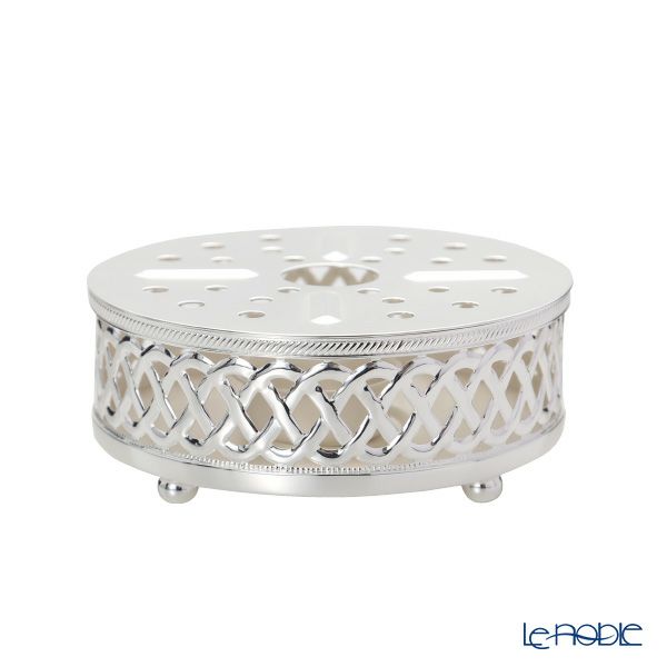 早川シルバー C20-49 ポットウォーマー 透かしパターン【洋白】