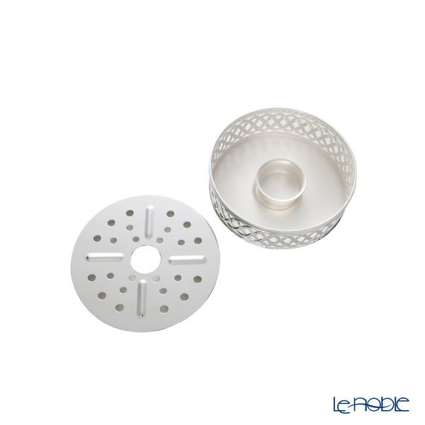 早川シルバー C20-49 ポットウォーマー 透かしパターン【洋白】