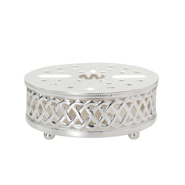 早川シルバー C20-49 ポットウォーマー 透かしパターン【洋白】