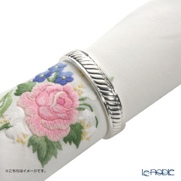 早川シルバー ナプキンリング 丸（幅細） 27-11【洋白】