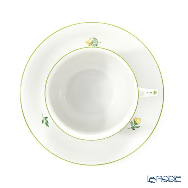 アウガルテン（AUGARTEN） ウィンナーフラワー （5089J） デイジー イエロー コーヒーカップ＆ソーサー 200ml（001シューベルトシェイプ）