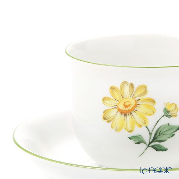 アウガルテン（AUGARTEN） ウィンナーフラワー （5089J） デイジー イエロー コーヒーカップ＆ソーサー 200ml（001シューベルトシェイプ）