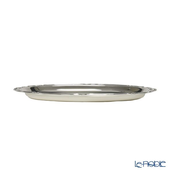 【銀メッキ製品】早川シルバー ローズ クリーマートレイ 05-40