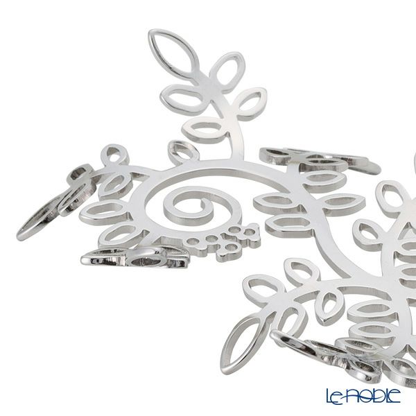 ディ・エクリュデザイン おしぼりスタンド （つる草） T0118 10×6cm ステンレス製